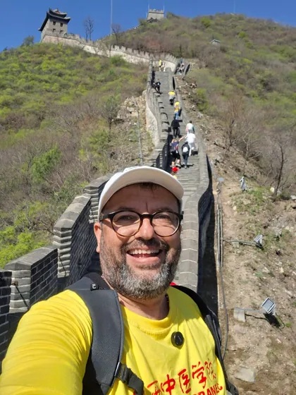 Val Souza na Muralha da China